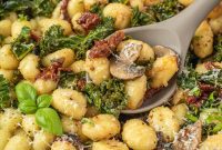 Effortless One-Pan Gnocchi with Kale and Sun-Dried Tomatoes