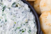 Set It and Forget It Spinach Artichoke Dip