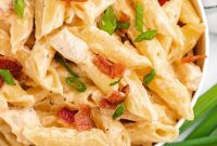 Addictive Instant Pot Cheesy Ranch Chicken Pasta