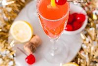 Cherry French 75: A Symphony of Sweet and Tart