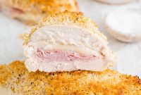 Crispy Baked Chicken Cordon Bleu