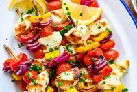 Halloumi Skewers with a Char