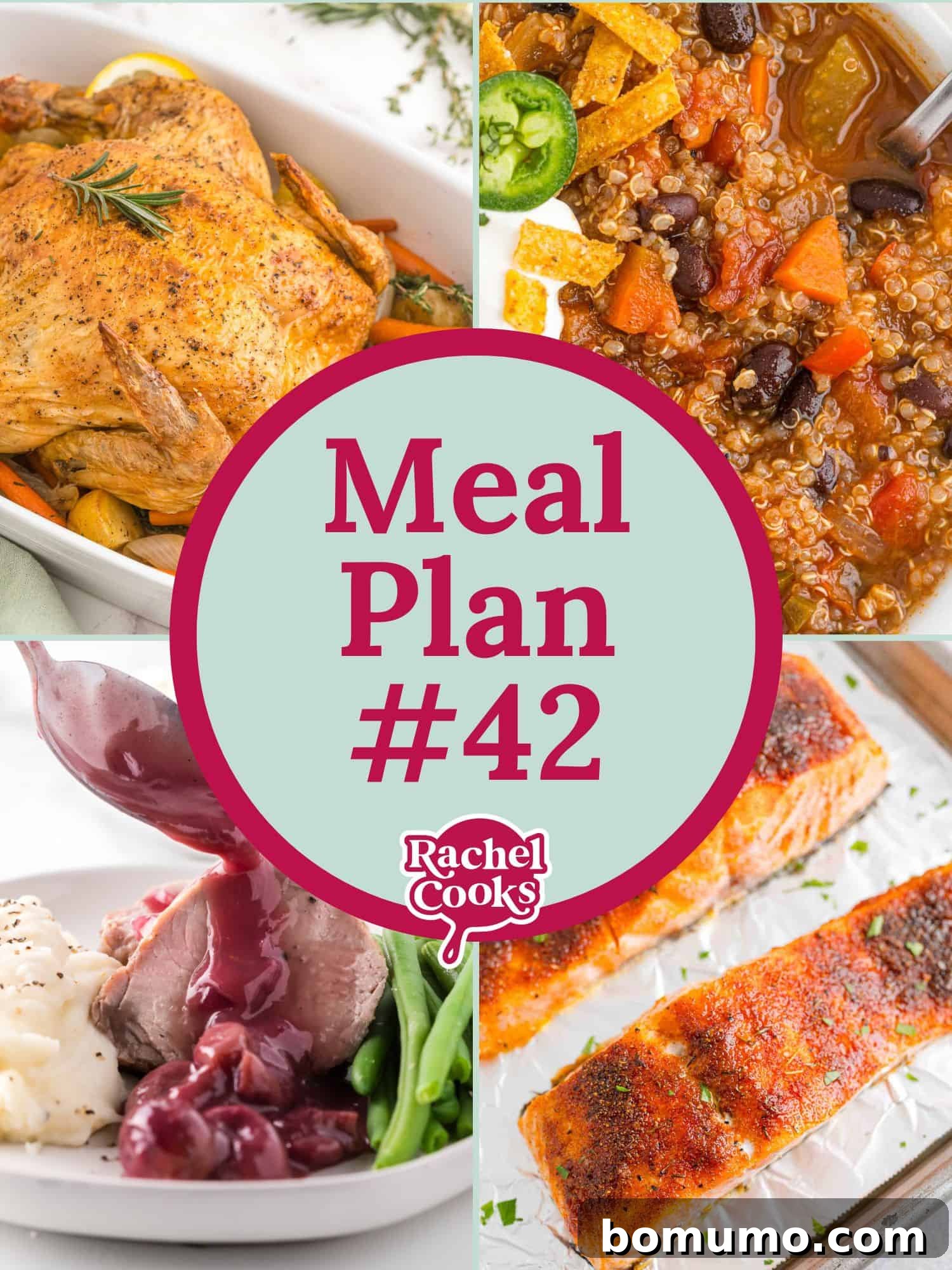 Weekly Nourish: Edition 42 2 A vibrant preview image for Meal Plan 42, showcasing appetizing dishes and clear text, designed to inspire easy weeknight cooking and stress-free meal preparation.
