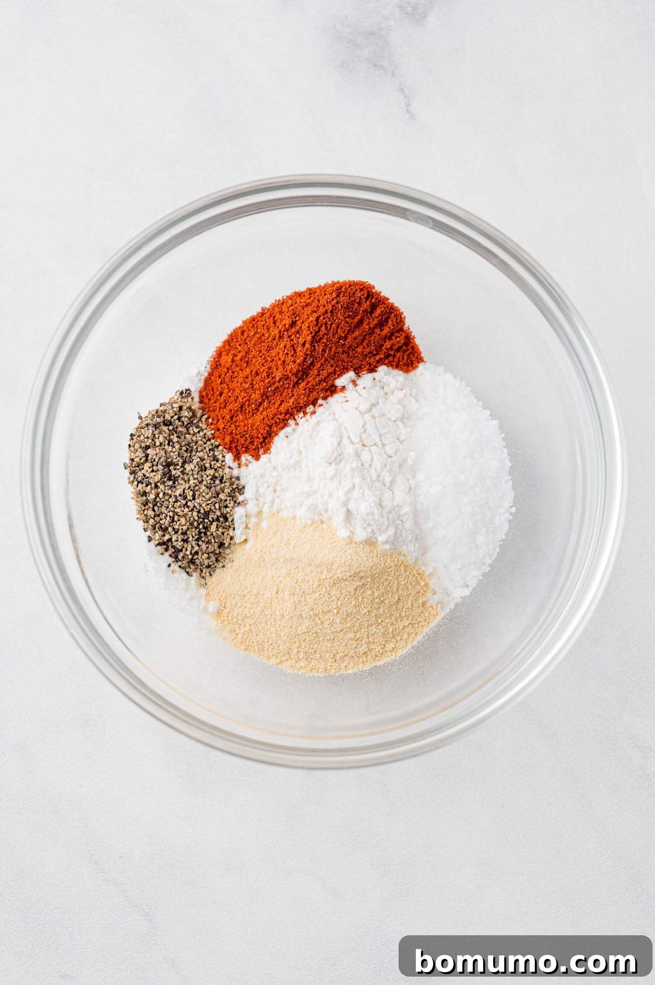 Seasoning mix in a bowl.