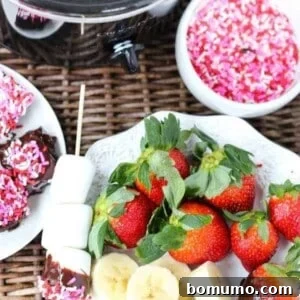 Slow Cooker Chocolate Fondue - Get the recipe on RachelCooks.com