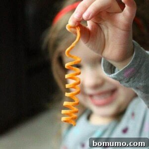 Roasted Sweet Potato Noodles ready to be served, a perfect healthy and fun meal.