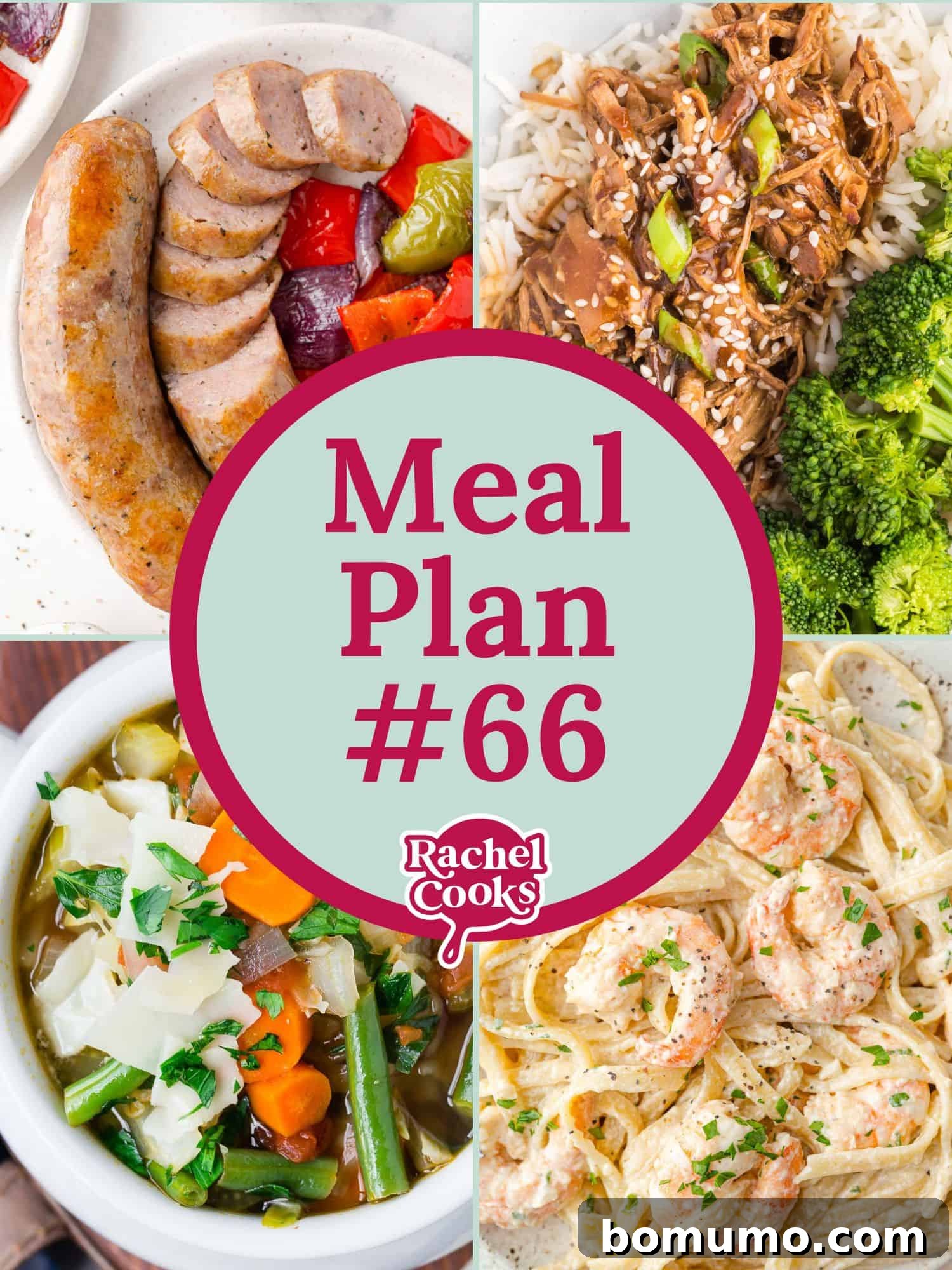 Fuel Your Week Plan 66 2 A vibrant graphic showcasing a weekly meal plan alongside a neatly organized grocery list. The image highlights a variety of delicious, home-cooked dishes, representing ease and practicality in meal preparation. It evokes a sense of calm and efficiency, promising simplified cooking for busy families.