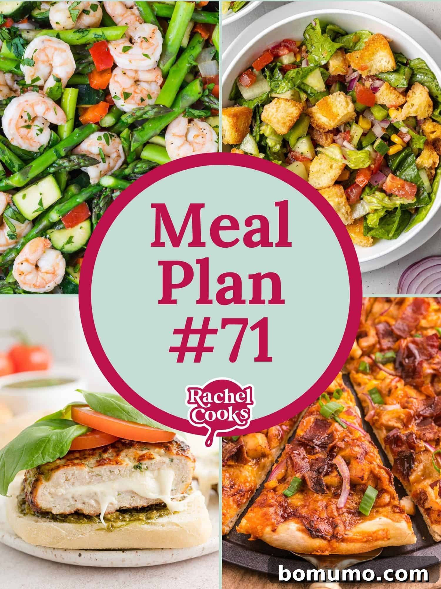 Weekly Meal Guide: Edition 71 2 Meal plan 71 preview image with text and photos of the recipes included.