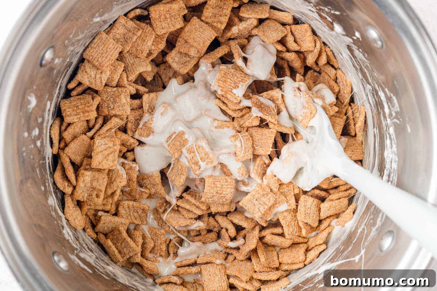 Cinnamon Crunch Bars 9 Marshmallows added to cereal.