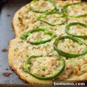 This tuna pizza is reminiscent of the classic tuna salad, but in pizza form. It's a quick recipe that's sure to become a favorite.