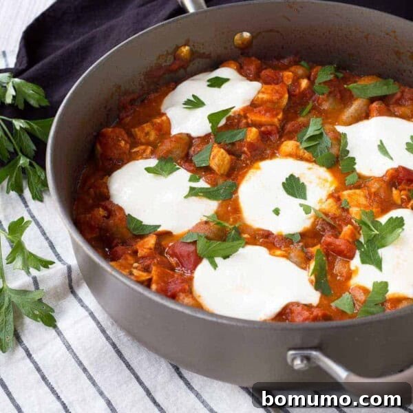 Skillet Gnocchi with Chicken and Tomato Sauce