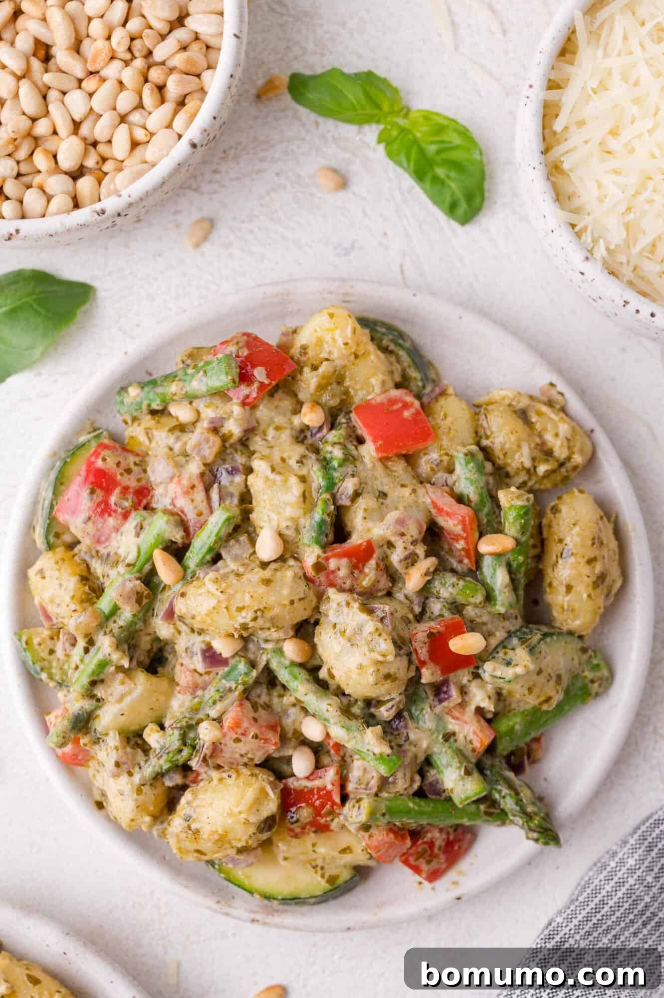 Pesto Gnocchi Delight 10 Plate of pesto gnocchi