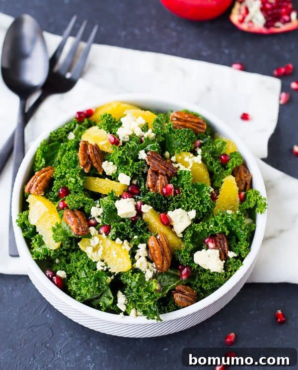 Fresh ingredients for a festive Christmas Salad