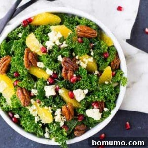 Christmas Salad with Pomegranate, Pecans, and Blue Cheese