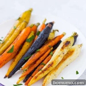 Roasted whole carrots offer stunning presentation and require no chopping. Get the easy method.