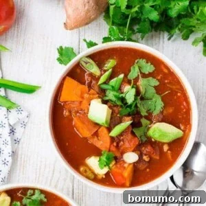 Instant Pot Chili is healthy, adaptable and easy to make. This image captures the rich texture and appealing presentation of the finished dish, ready to be enjoyed.