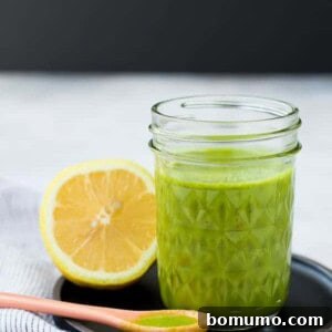 Bright and fragrant, this lemon basil vinaigrette dressing is the perfect healthy salad dressing. It's Whole30 compliant and is a great addition to a green tossed salad or a pasta salad. It's also great drizzled on top of grilled chicken!