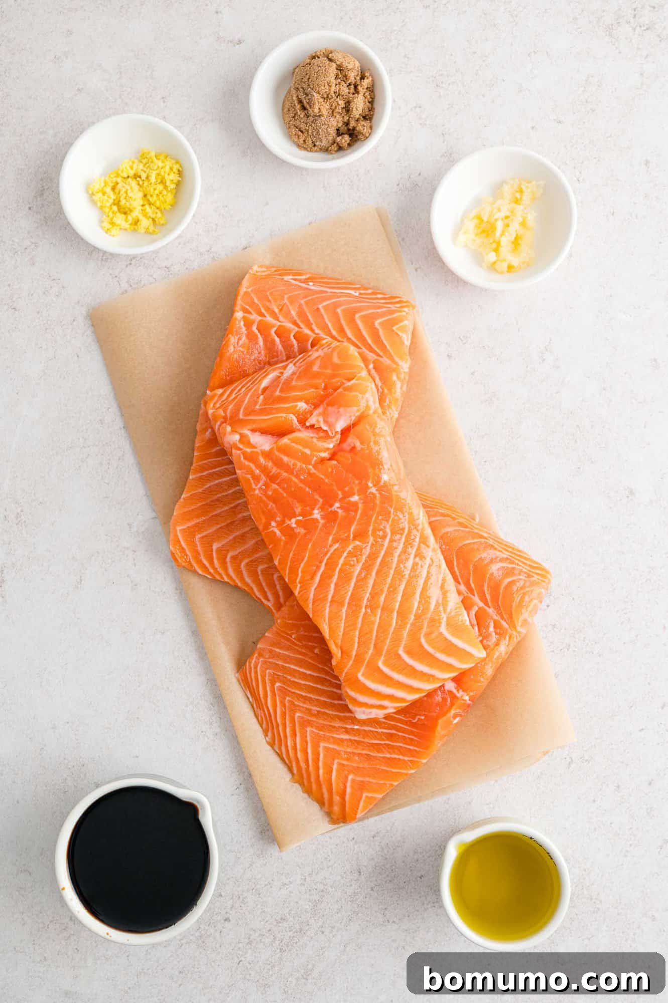 Ingredients for Grilled Salmon