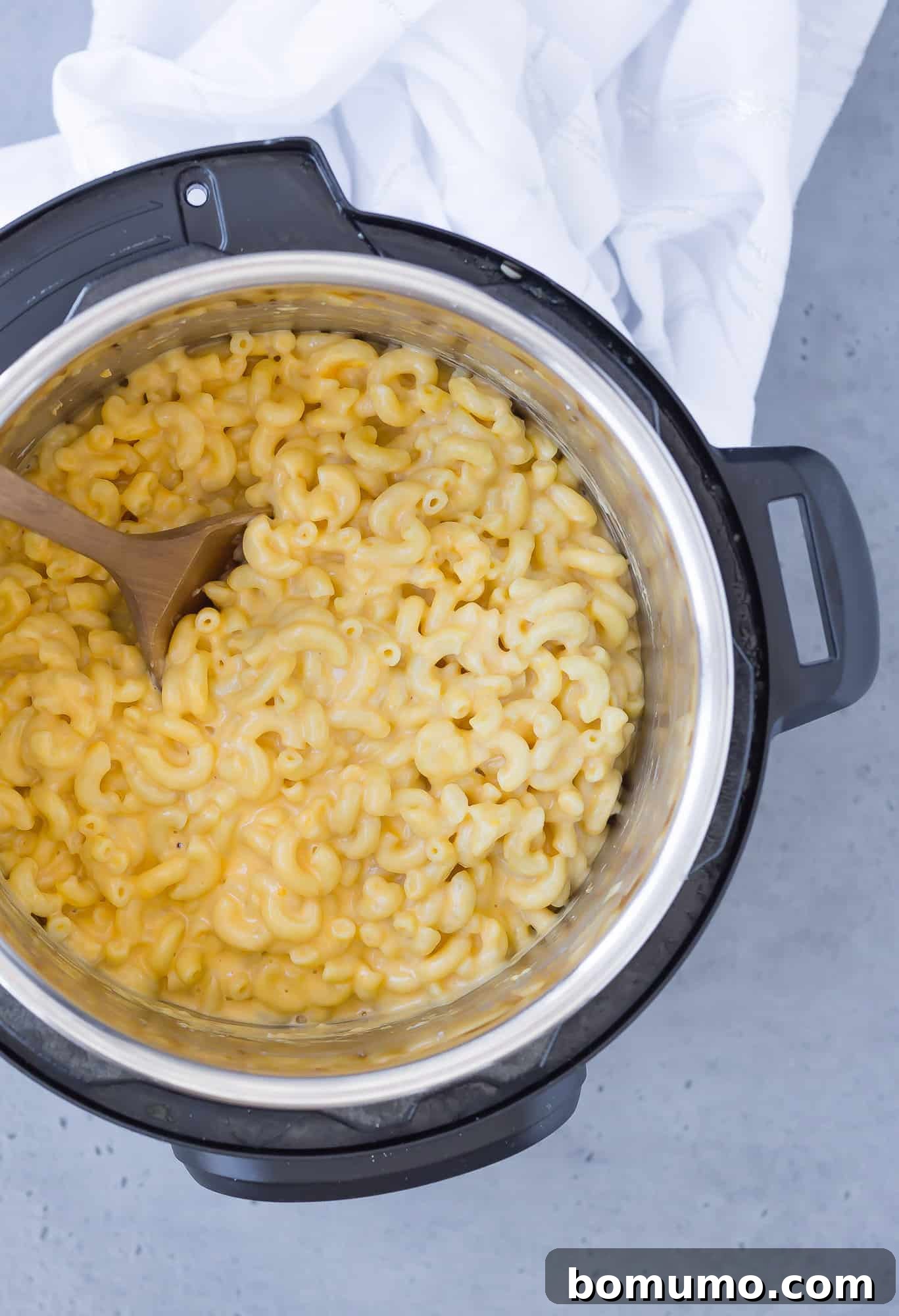 Macaroni and cheese in an Instant Pot.