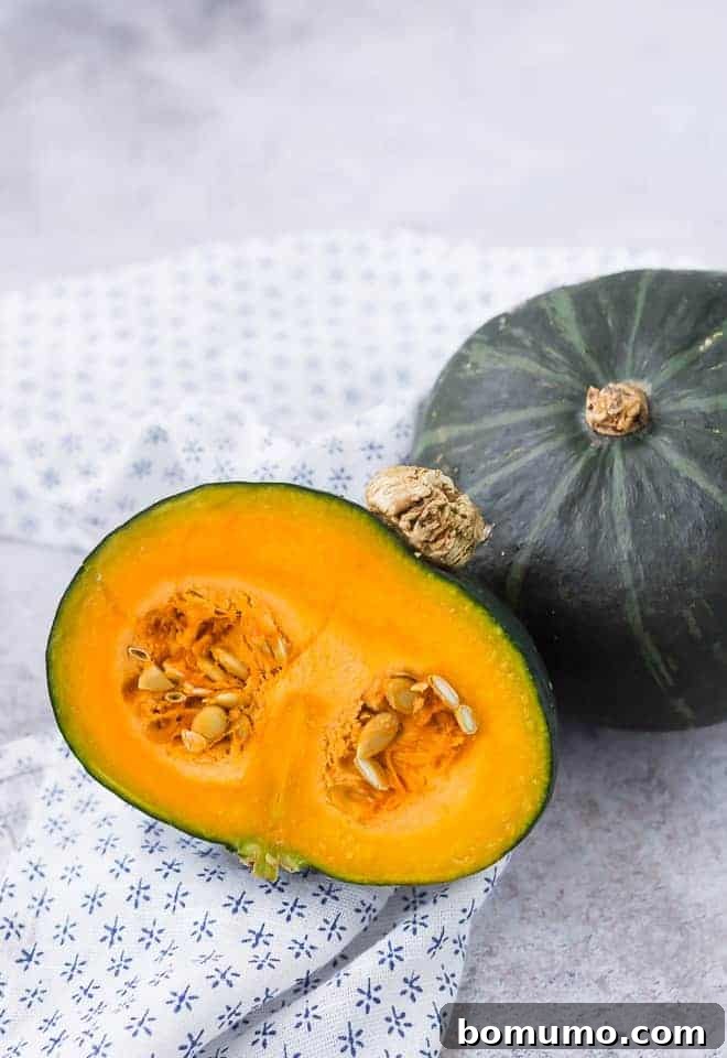 Cooking Kabocha Squash: Three Ways 3 Whole and halved kabocha squash