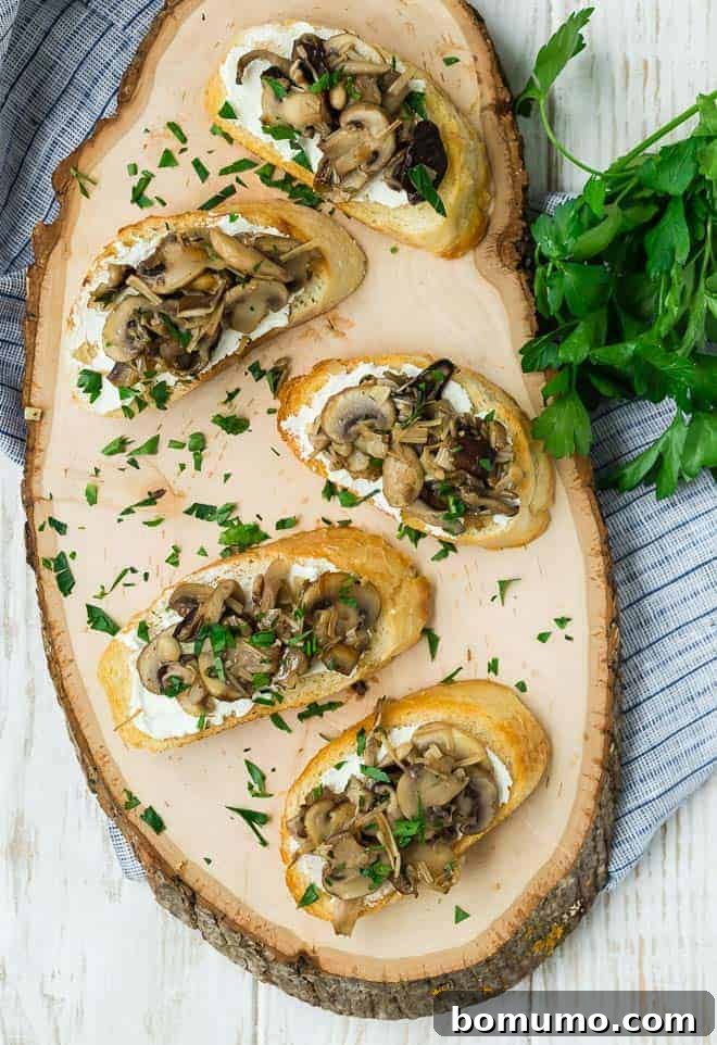 Bursting with earthy flavor, wild mushroom crostini are a delightful appetizer your guests will clamor for. You'll love how easy they are to prepare!