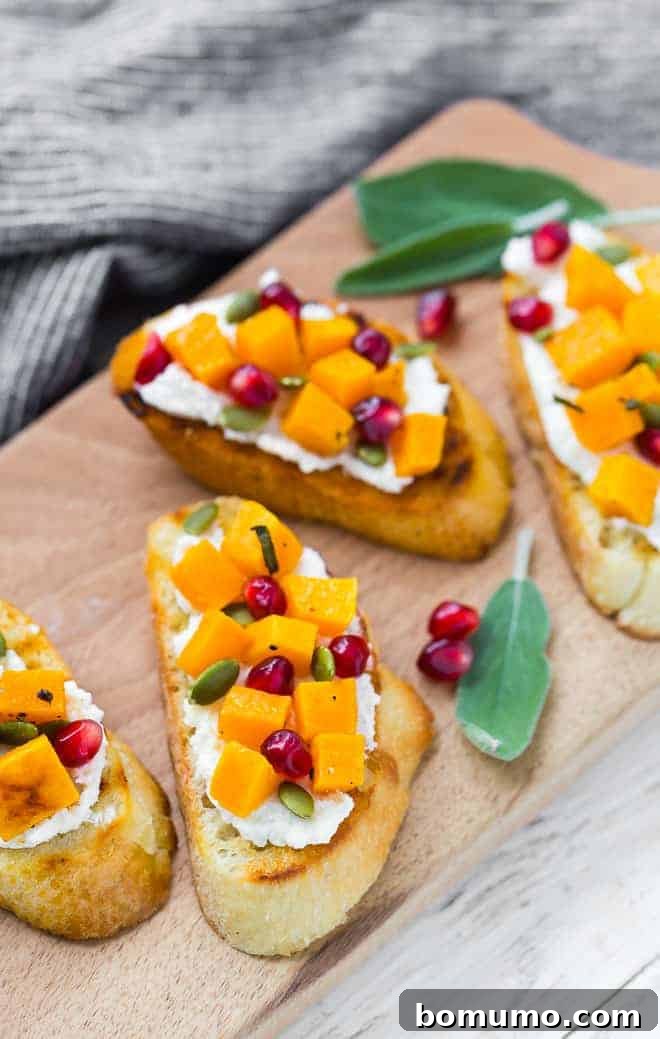 Butternut squash isn't only for soup! These butternut squash crostini appetizers elevate this humble fall gourd to super star status!