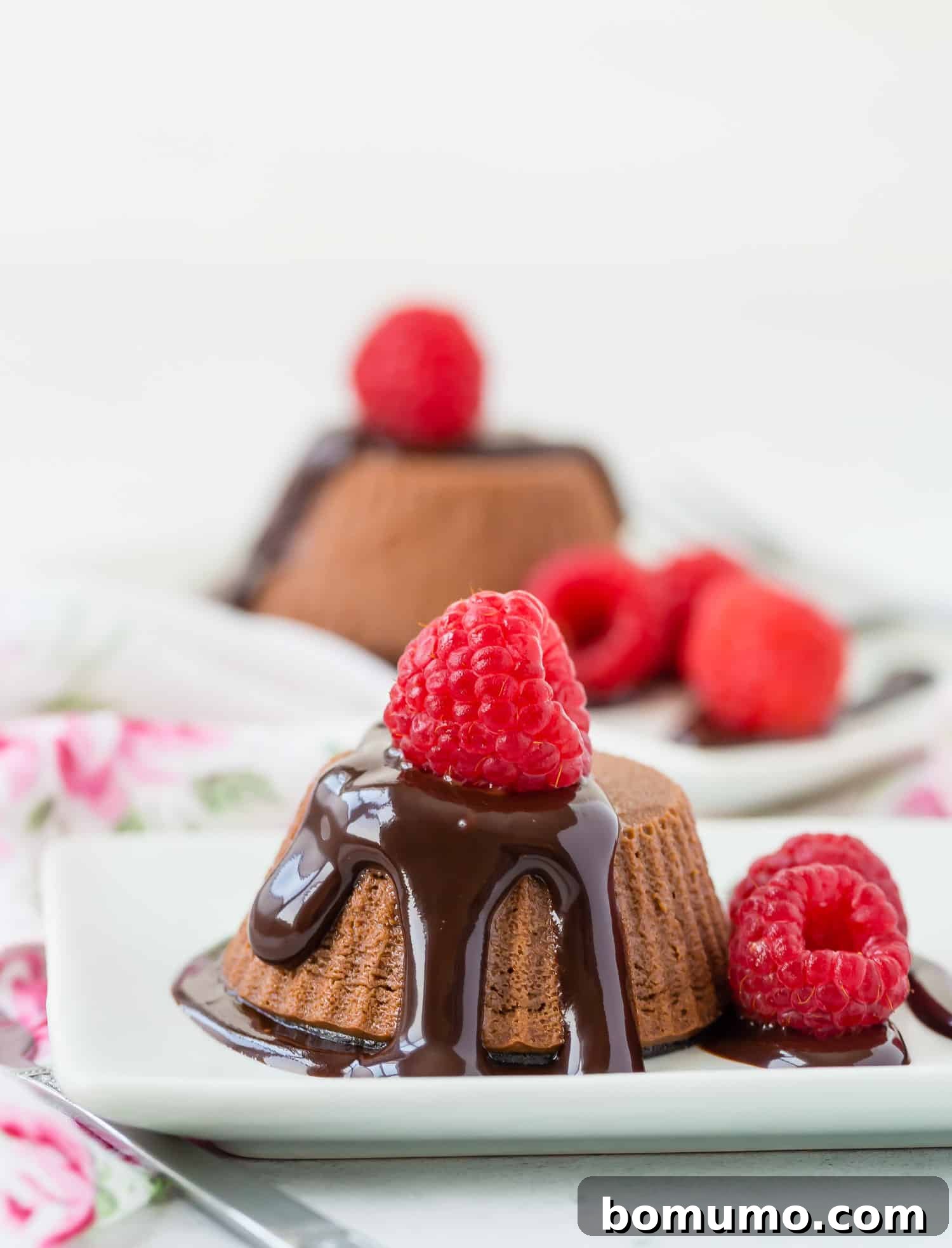 Healthy cheesecake on a white plate.