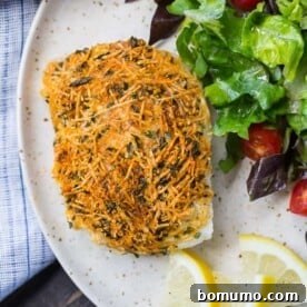 Image of parmesan baked cod.