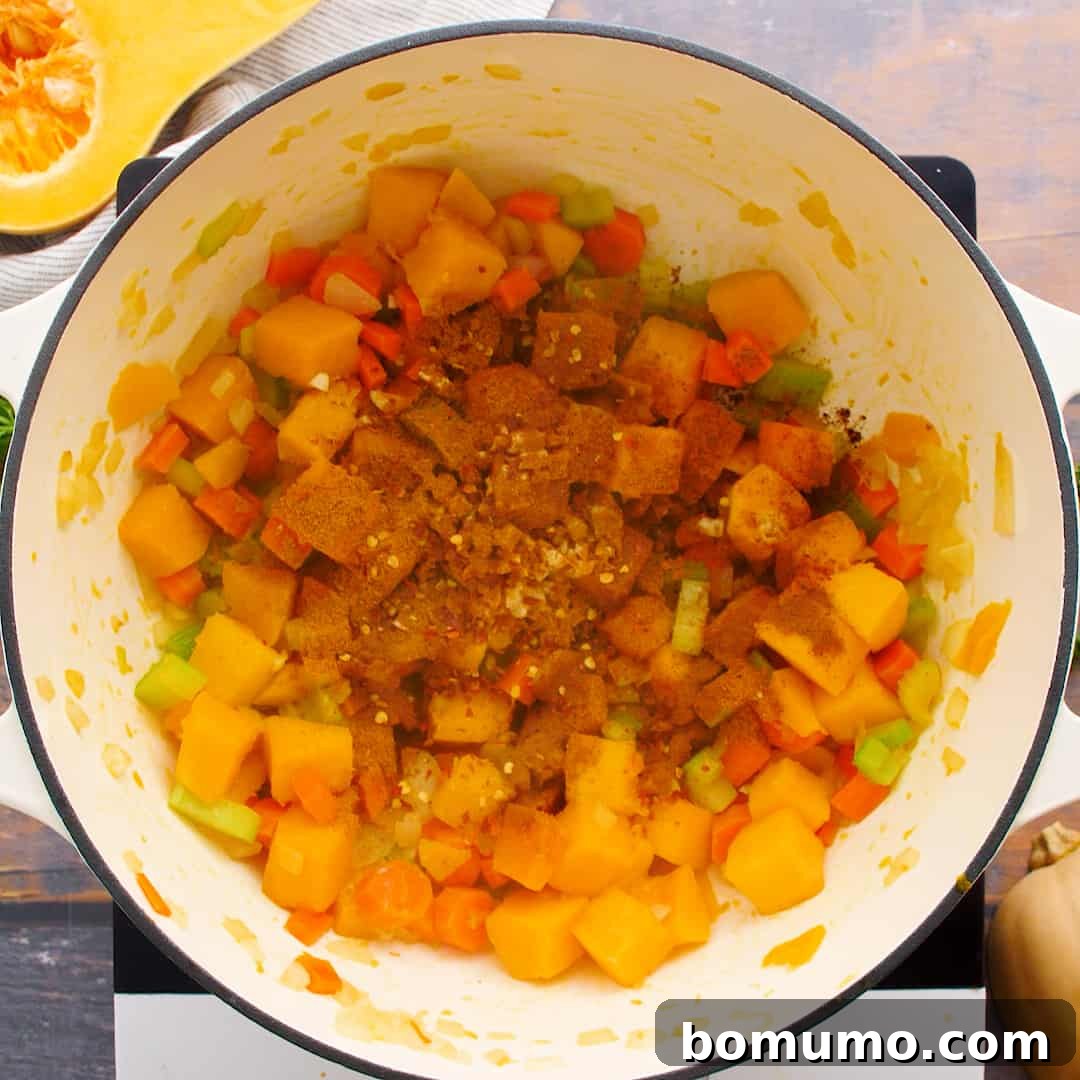 Spices on top of vegetables.