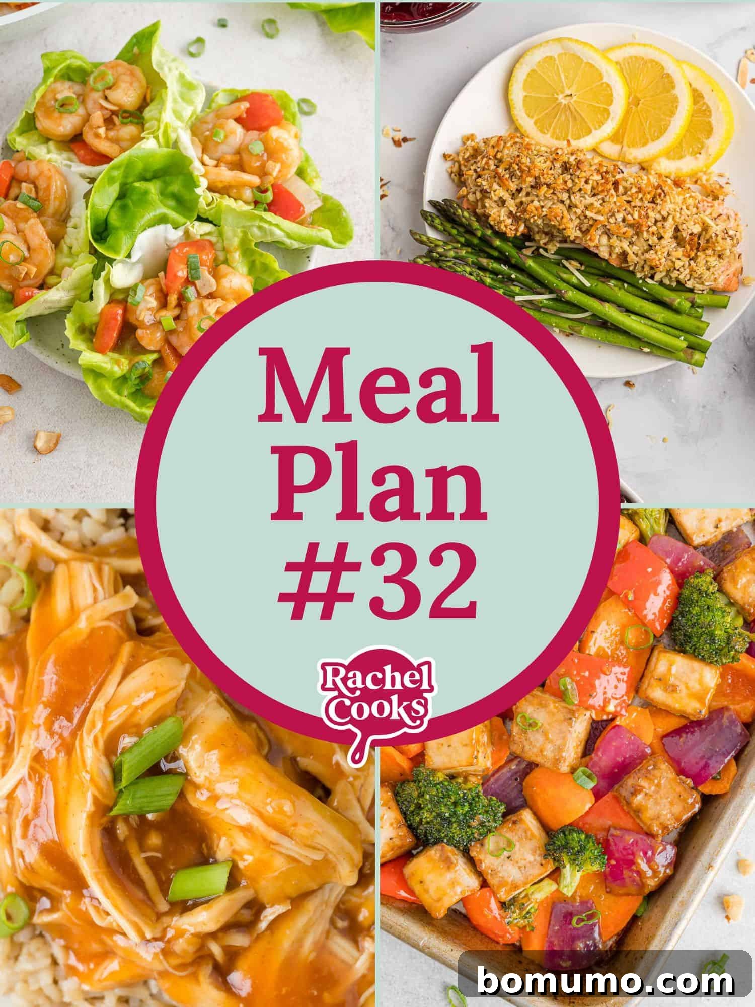 Meal plan 32 preview image with text and photos.