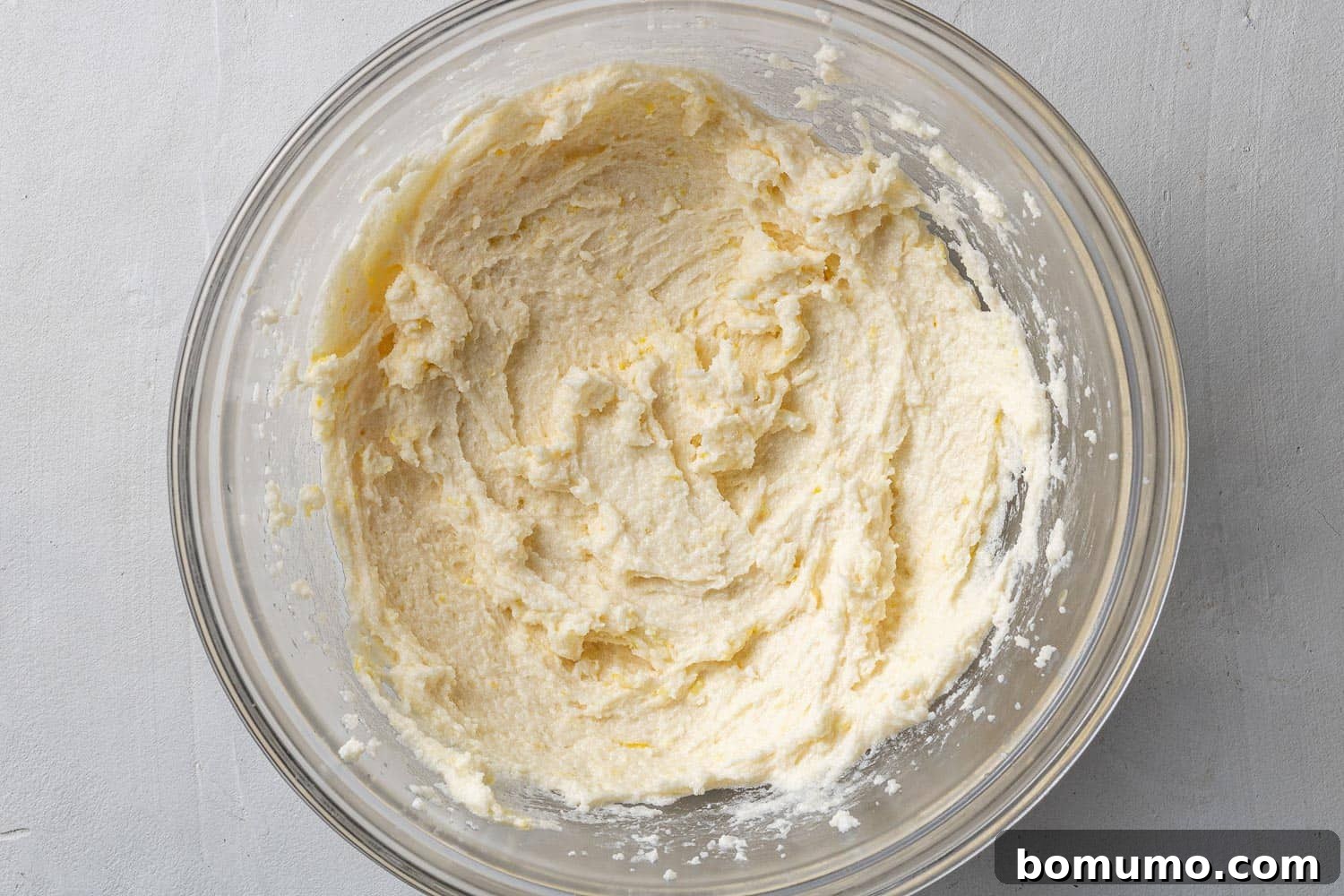 Wet ingredients for lemon cookie dough.