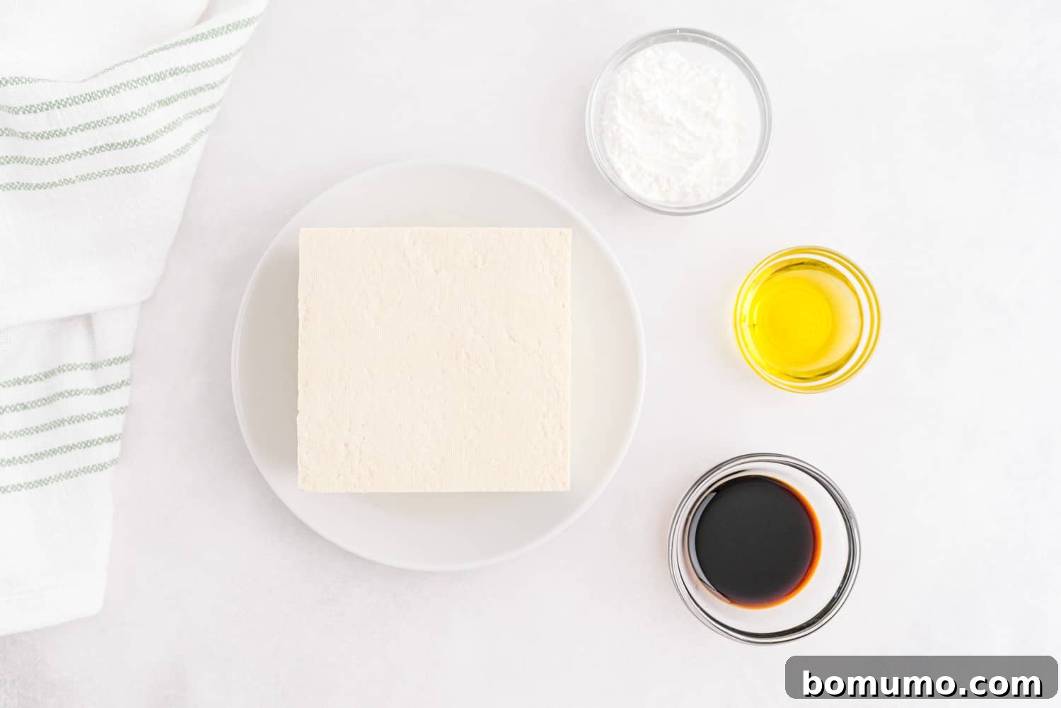 Overhead view of ingredients.