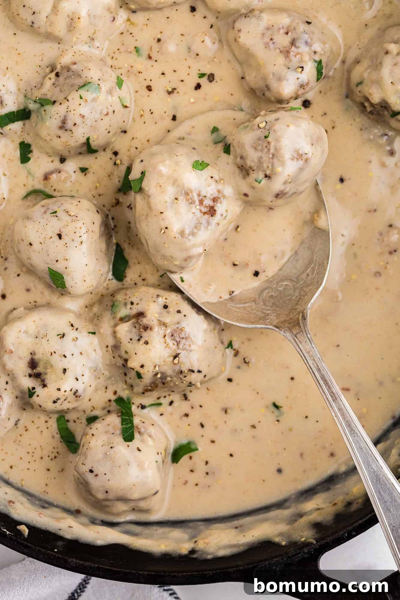 Meatballs with swedish meatball sauce.