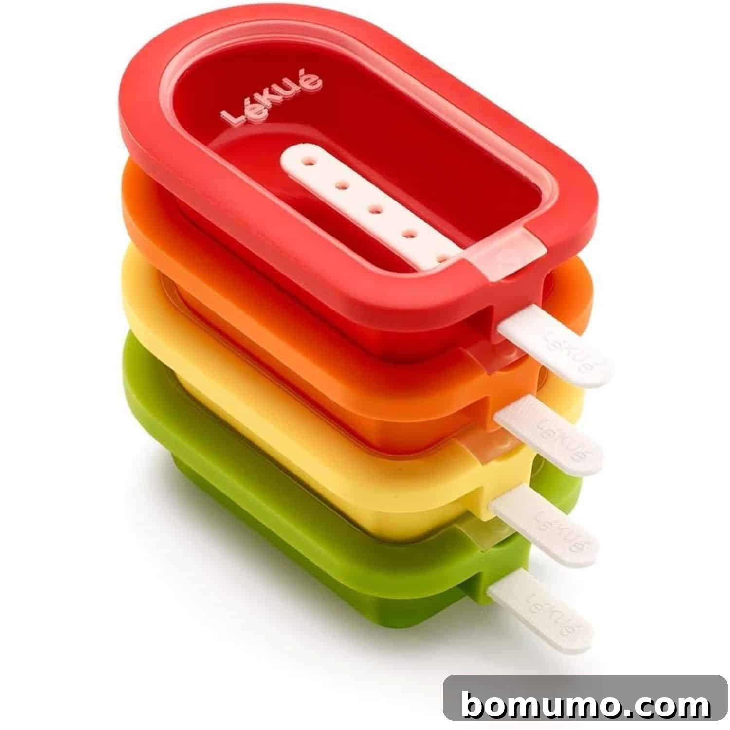 A high-quality image of durable silicone popsicle molds, ideal for creating homemade frozen treats.