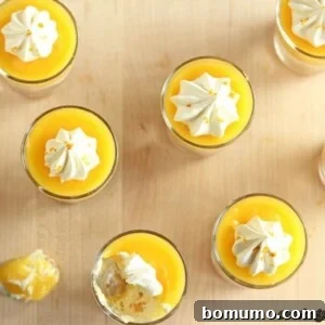 Meyer Lemon Parfait served in a small glass