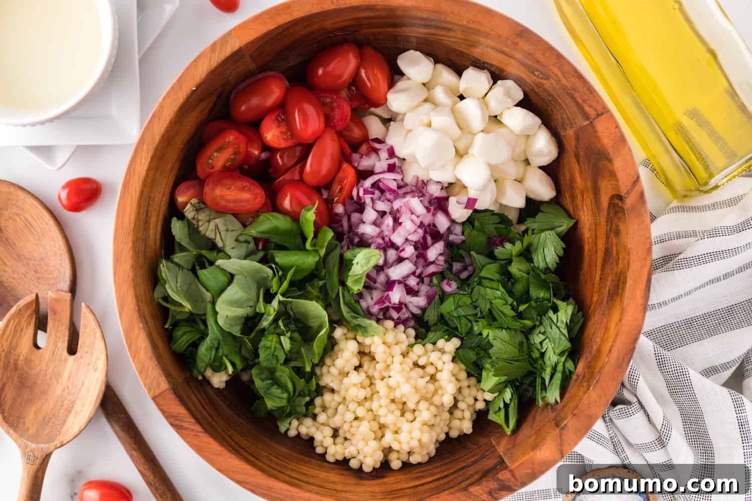 Remaining ingredients added to bowl.