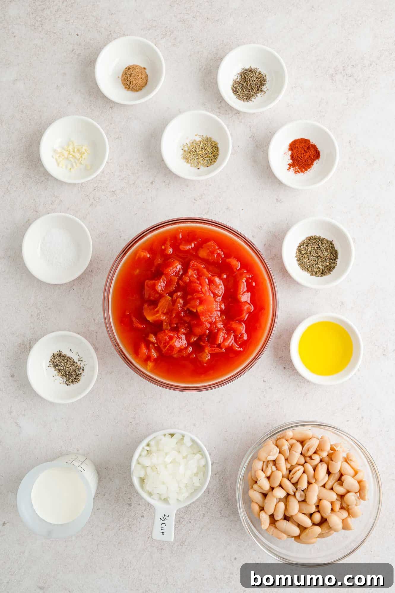 Ingredients needed for recipe.