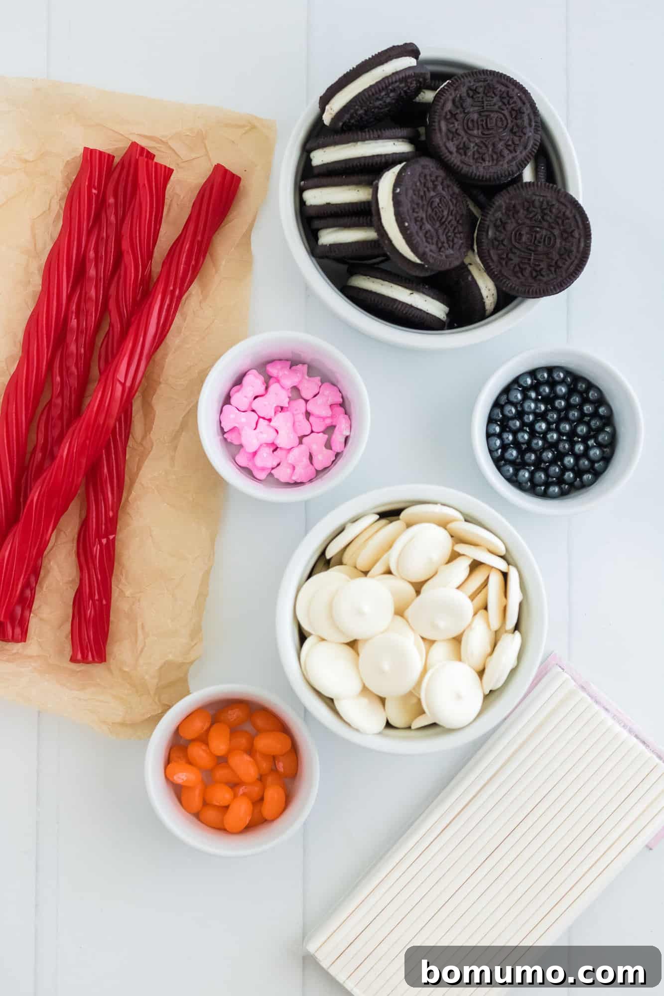 Overhead view of ingredients needed.