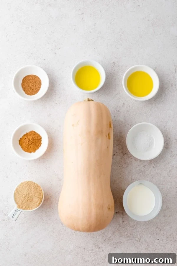 Ingredients needed for sweet version of recipe.