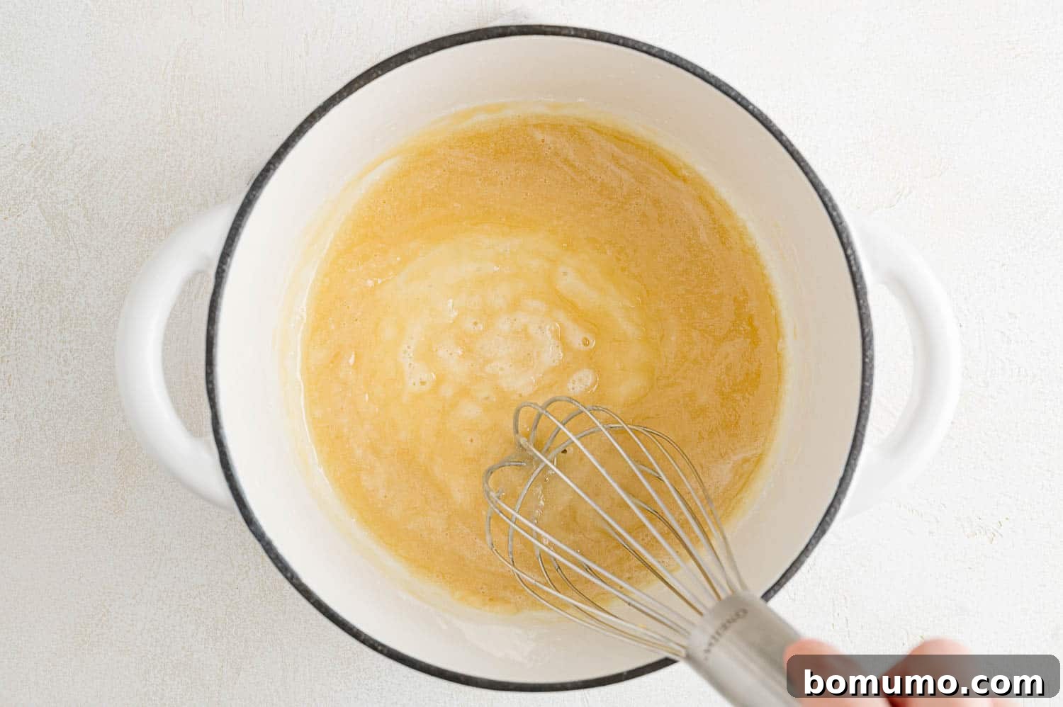 Roux being made.