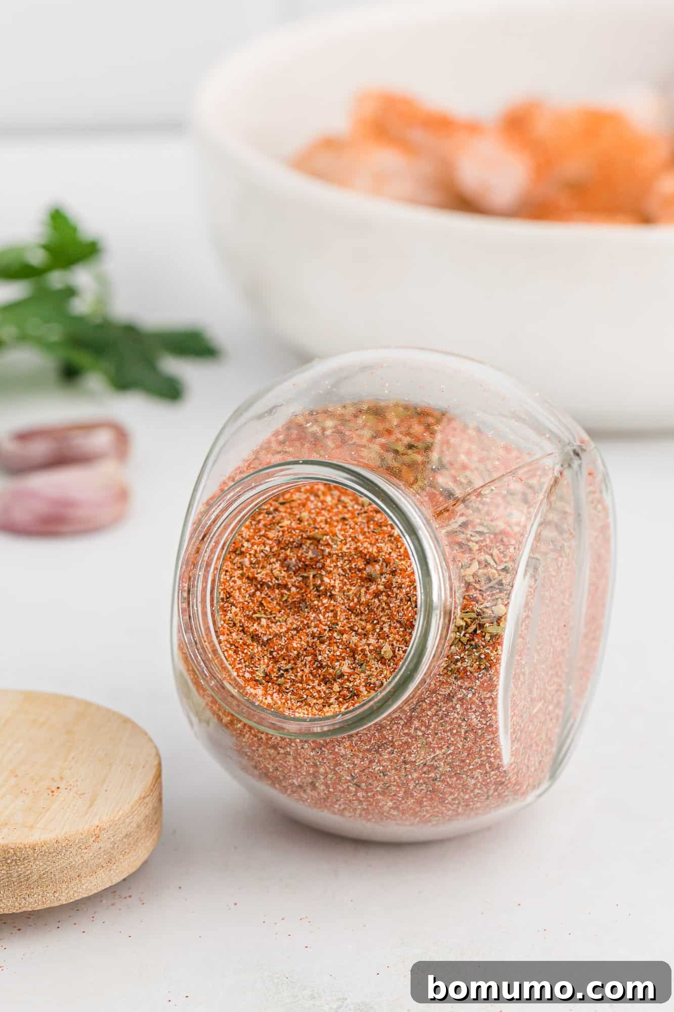 Cajun Spice Blend 10 Cajun seasoning mix in a jar.