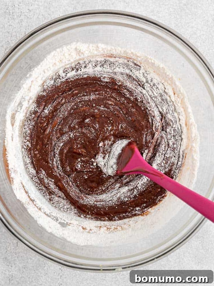 Batter being whisked.