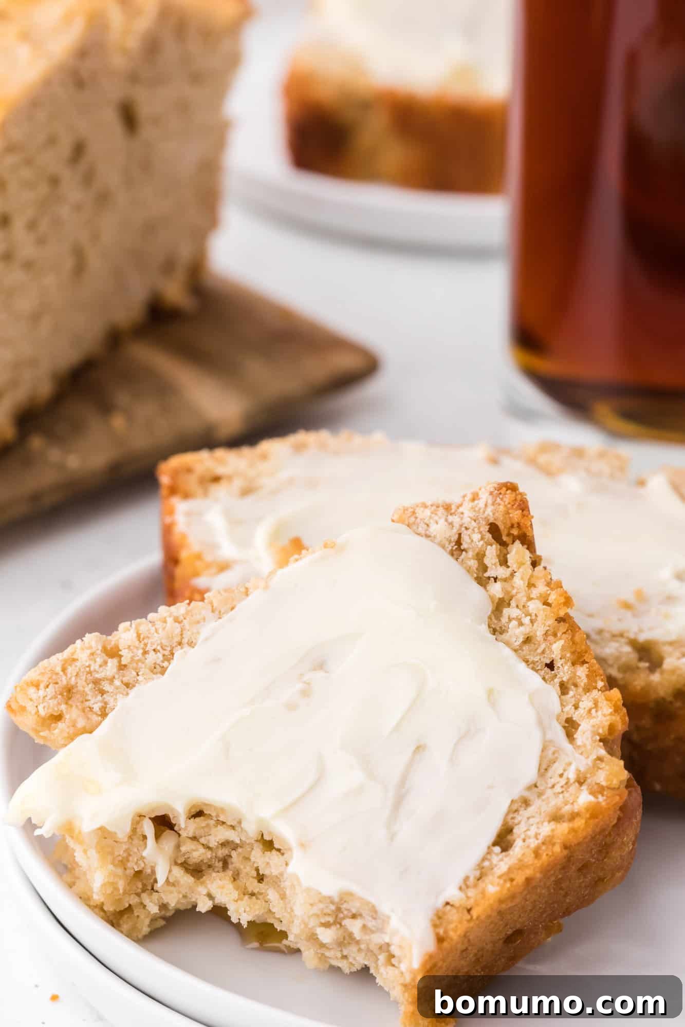 Bread with butter.
