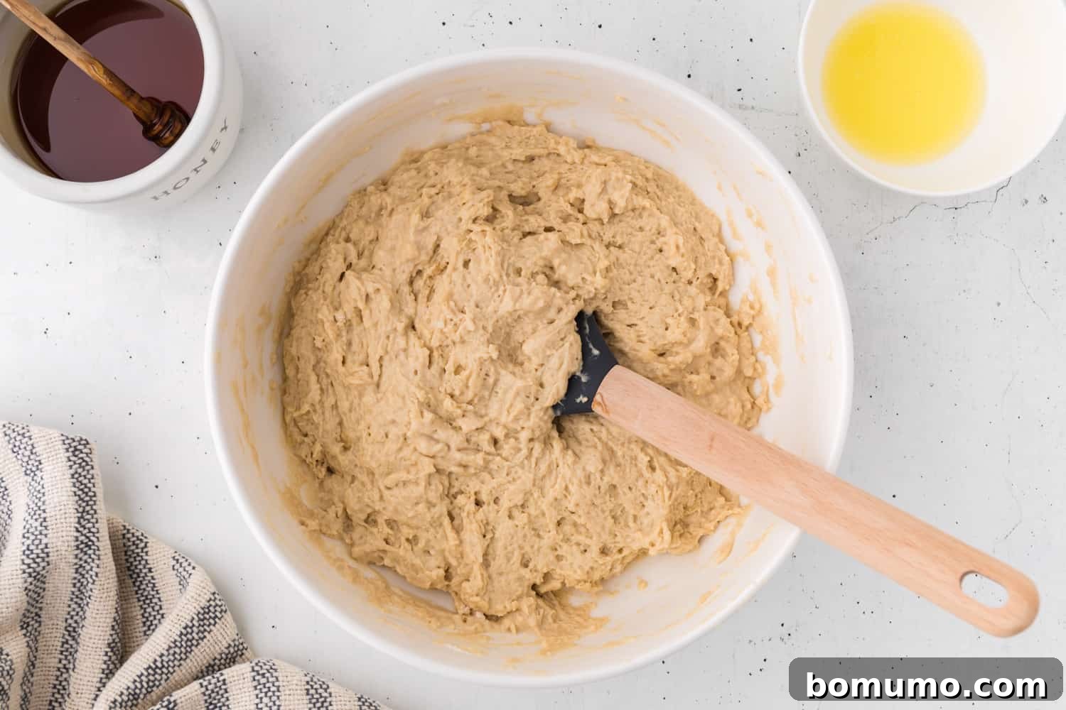 Batter mixed up.