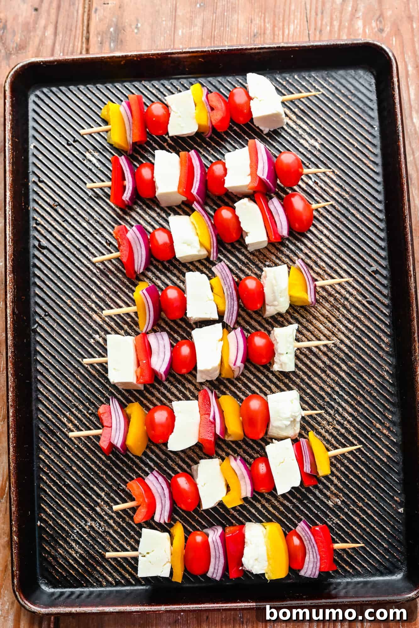 Uncooked kebabs.