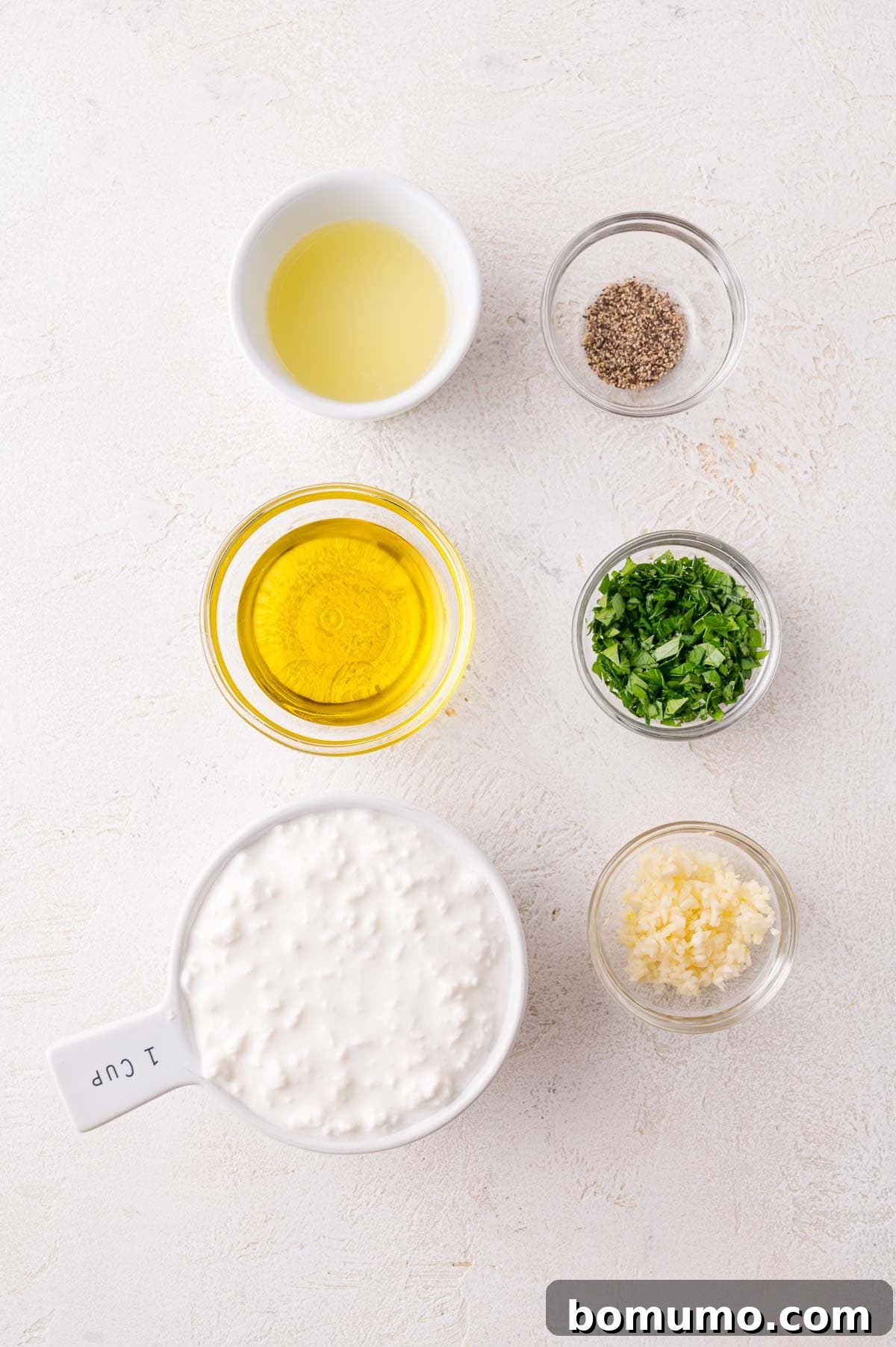 Ingredients for Creamy Sauce