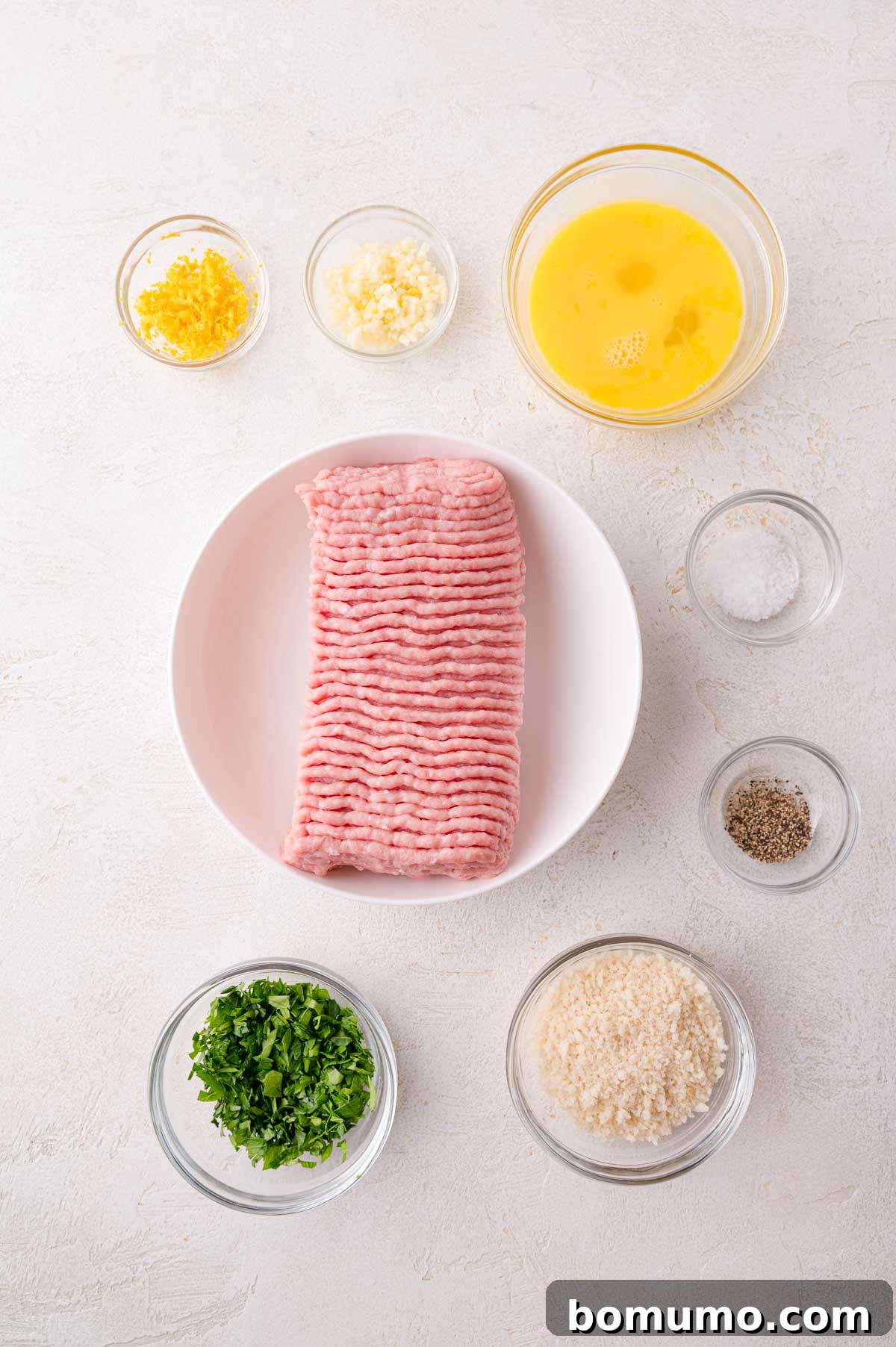 Ingredients for Turkey Meatballs