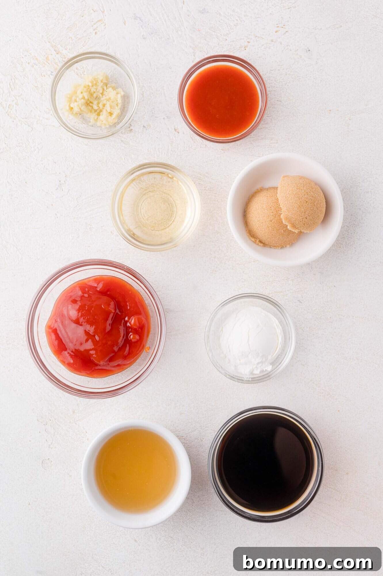 Ingredients for General Tso's sauce
