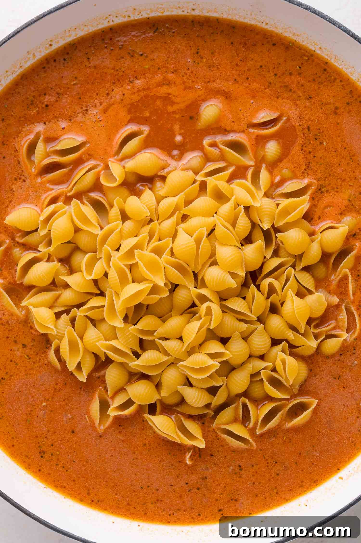 Adding Pasta to tomato sauce