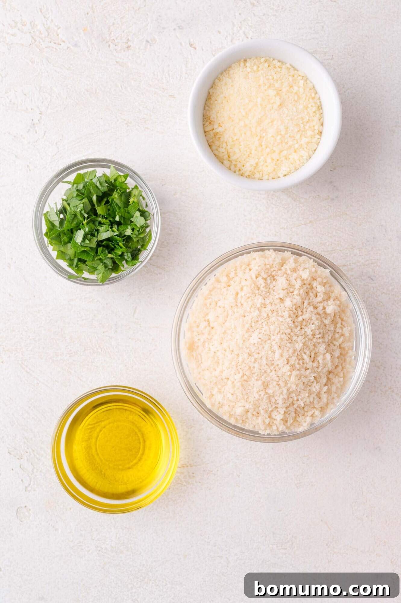 Breadcrumb topping ingredients